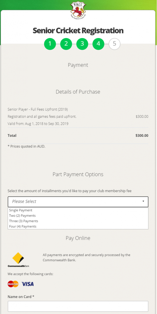Details of Purchase